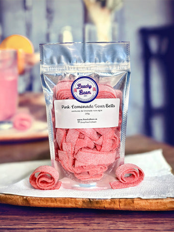 sour belts - pink lemonade sour belts